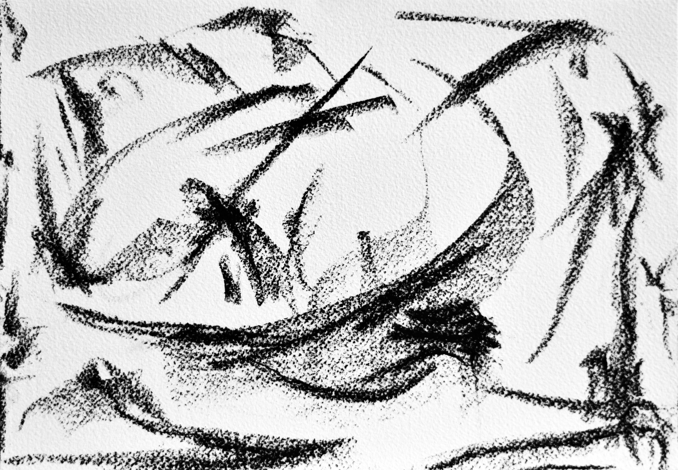 Abstract I, 2018, drawing by Adrian Mauriks.