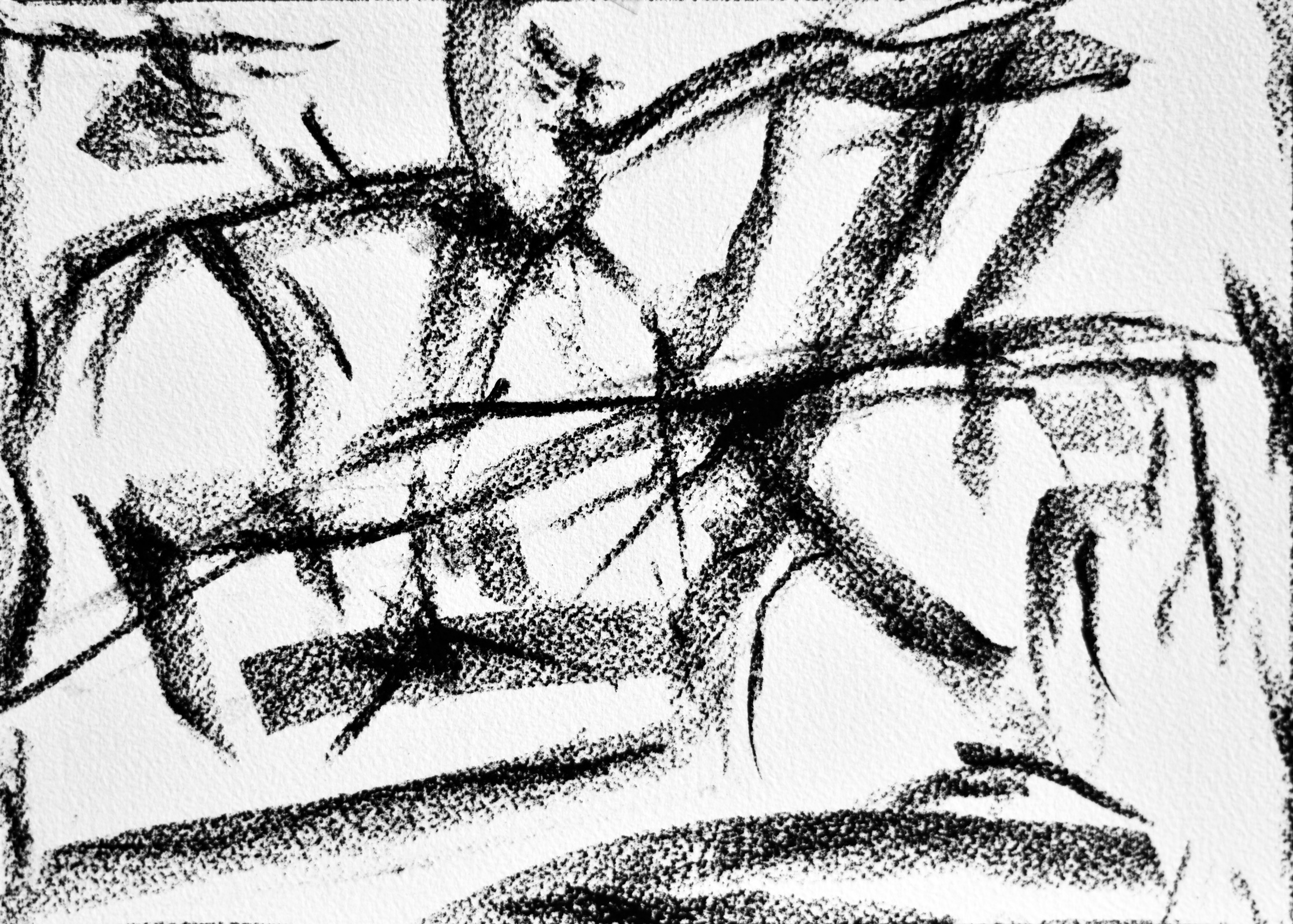 Abstract II, 2018, drawing by Adrian Mauriks.