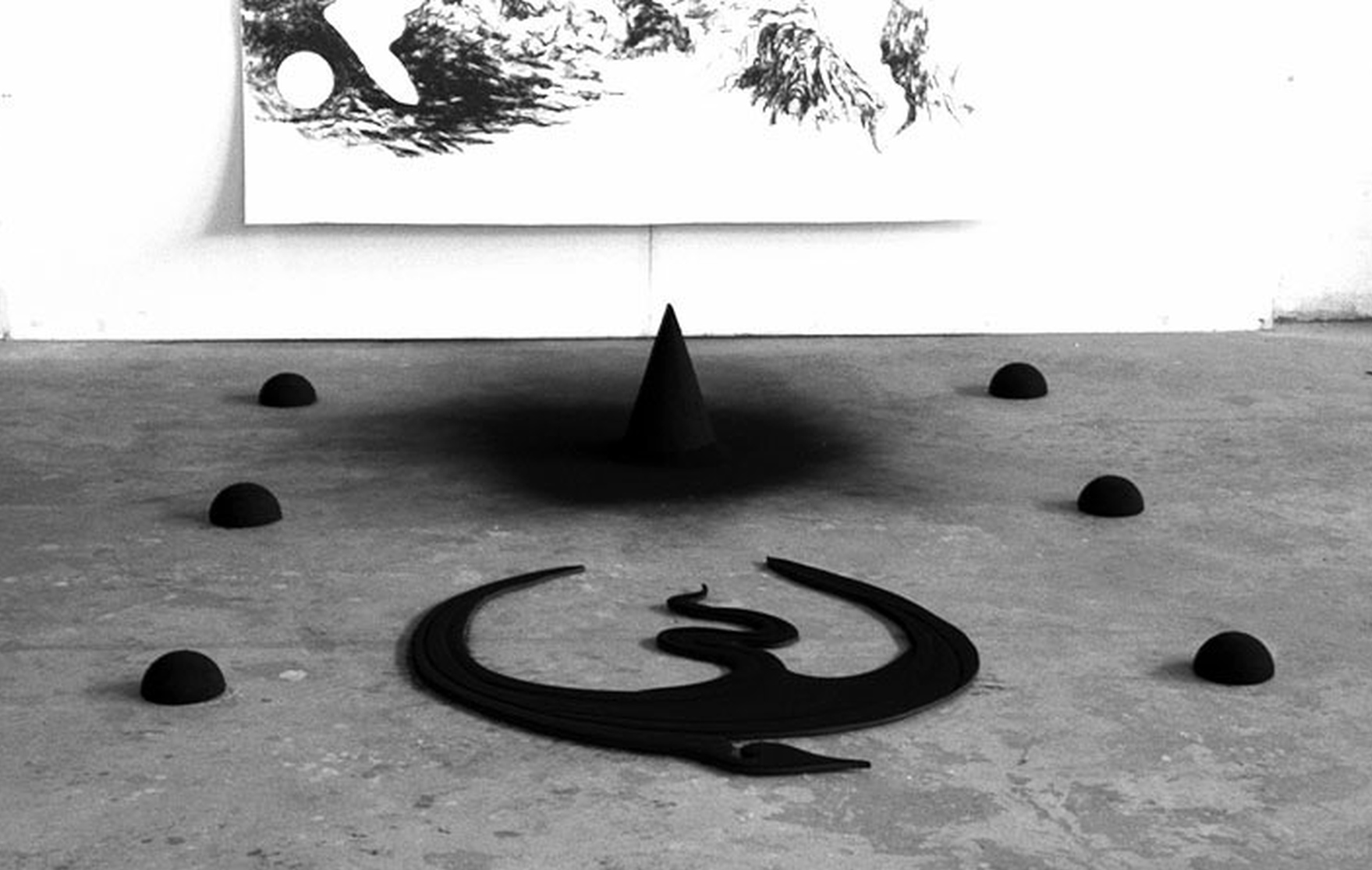 I am but I can't think why, 1997, sculpture by Adrian Mauriks.