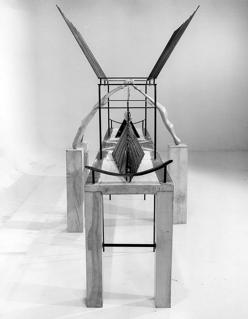 Landscape Dreamer II, 1982. Sculpture by artist Adrian Mauriks.