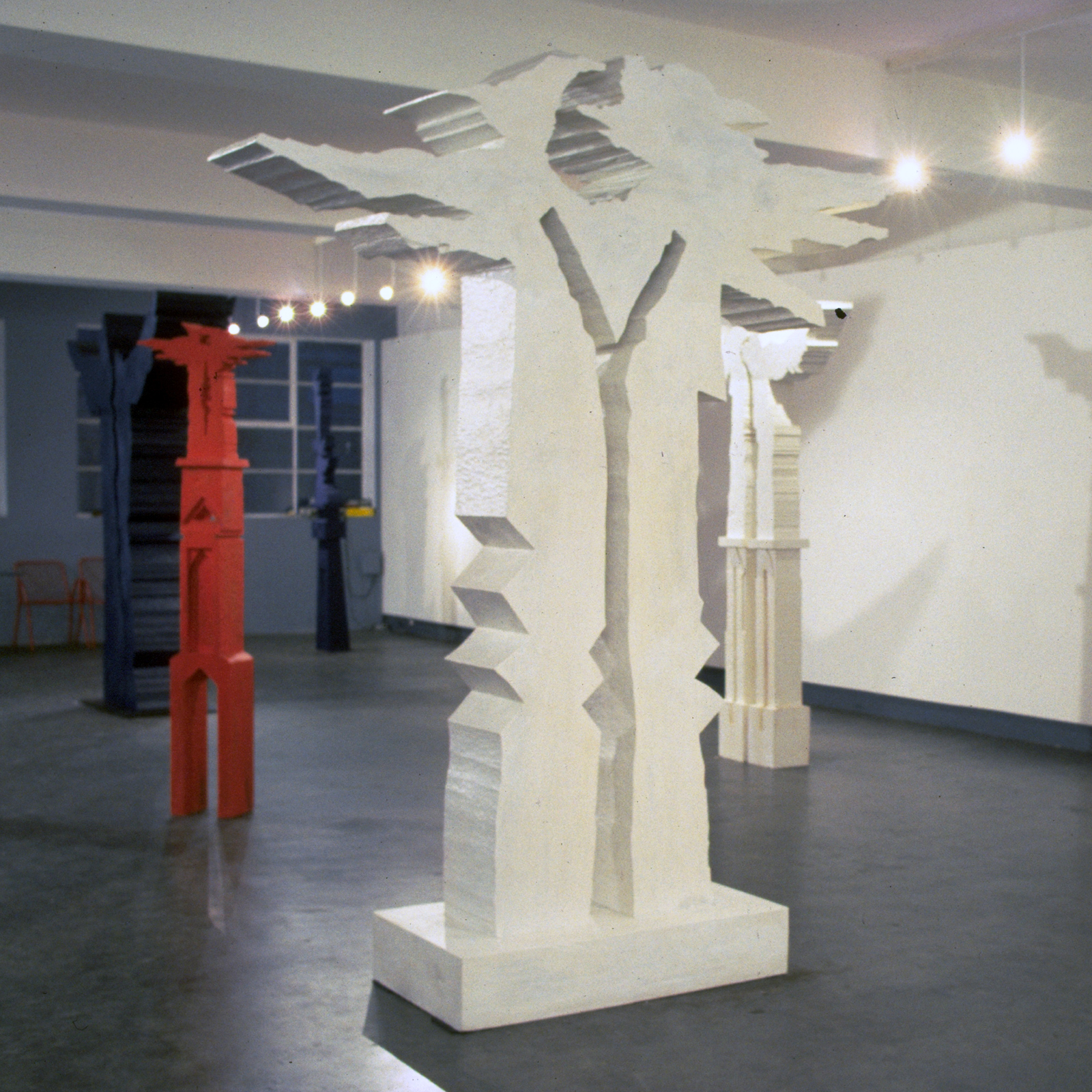 Moon Totem Two, 1988, sculpture by Adrian Mauriks.